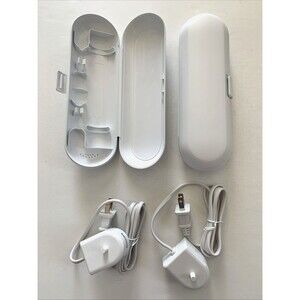LOT 2 Philips Sonicare Toothbrush Travel Case + 2 Chargers HX6100